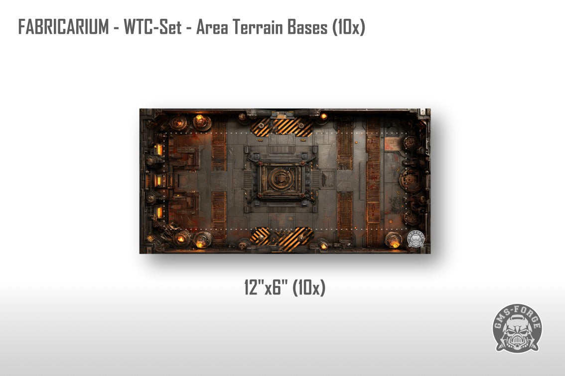 Terrain Bases Neoprene GW & WTC Layout compatible with Warhammer 40K