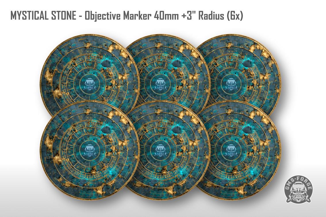 Objective Markers Warhammer Neoprene Set of 6