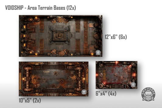Bases de terrain pour Warhammer 40K en néoprène GW et WTC