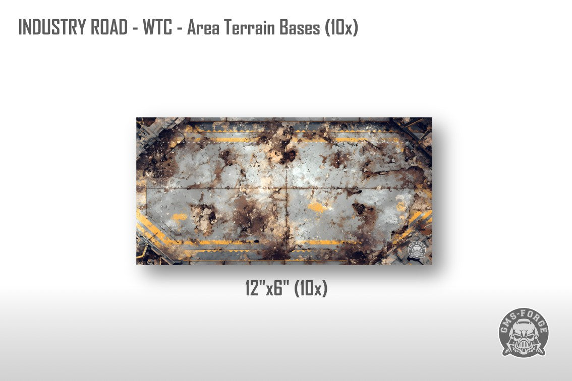 Terrain Bases Neoprene GW & WTC Layout compatible with Warhammer 40K