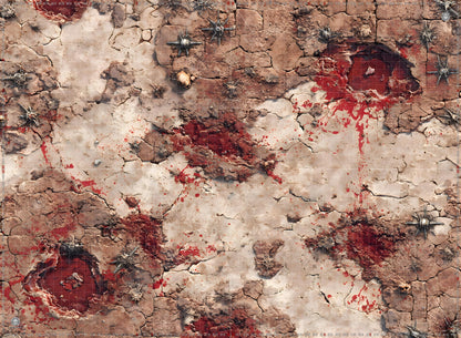 Bright Warhammer 40K Mats 60x44 with Deployment Zones and Grid