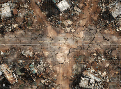 Dark Warhammer 40K Mats 60x44 with Deployment Zones and Grid