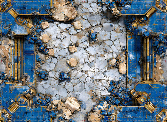 Bright Warhammer 40K Mats 60x44 with Deployment Zones and Grid