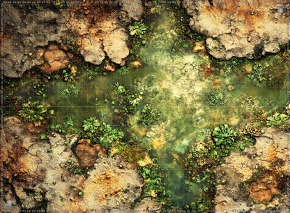 Bright Warhammer 40K Mats 60x44 with Deployment Zones and Grid