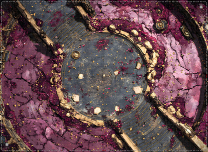 Dark Warhammer 40K Mats 60x44 with Deployment Zones and Grid