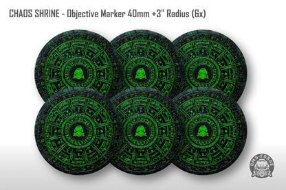 Objective Markers Warhammer Neoprene Set of 6