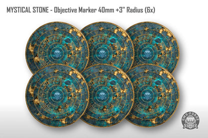 Objective Markers Warhammer Neoprene Set of 6