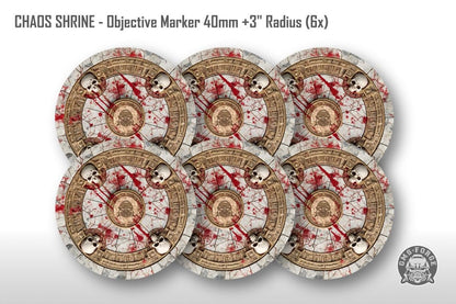 Objective Markers Warhammer Neoprene Set of 6